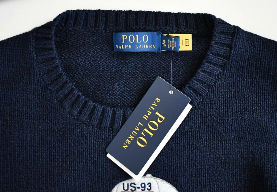Polo Ralph Lauren Men’s S Summer 2020 Sailing Bear Navy Sweater
