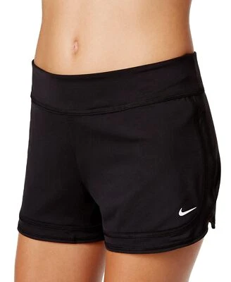 Nike Women's Black Stretch Zipper Pocket Brief Full Coverage Wide Band M - Image 1 of 4