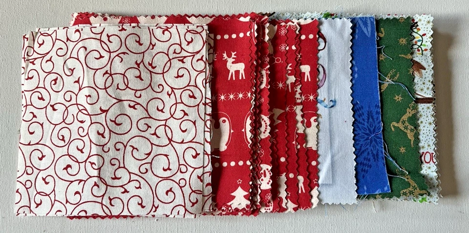 5" Fabric Square CHARM PACK Patchwork Quilting designer variety Qty 50 (Xmas1) - Image 1 of 1