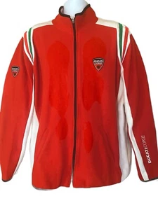 Ducati Corse Men’s Racing Jacket Double-sided Size XX L Red Big Logo Full Zip - Picture 1 of 8