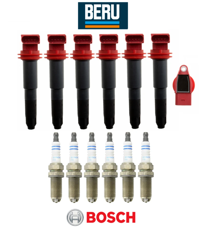 OEM Ignition Coil Spark Plug (6set) Beru Bosch for Porsche Panamera 4 Base 11-16 - Image 1 of 1