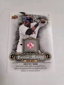 David Ortiz 2009 UD A Piece of History Timeless Moments Silver /149 Card# TM-DO - Picture 1 of 2