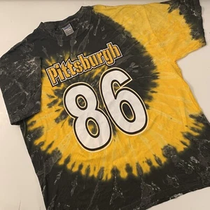 Pittsburgh Steelers 86 Gildan Heavy Cotton Mens XL Tie Dye T Shirt Hines Ward - Picture 1 of 12