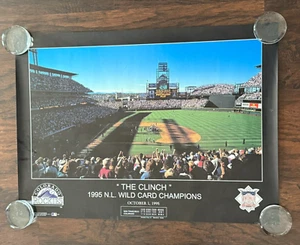 Vintage Colorado Rockies The Clinch NL Wild Card Champions 1995 Poster - Bild 1 von 7