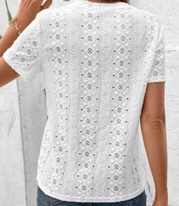 New! Ladies Embroidered T Shirt Size S - Picture 1 of 2