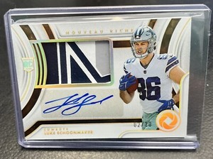 2023 Panini Gold Standard Football Luke Schoonmaker RC 3 Color Patch Auto  2/10
