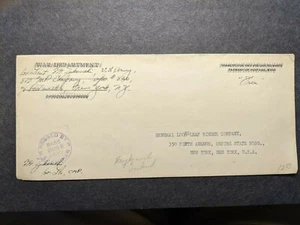 APO 860 REYKJAVIK, ICELAND Censored WWII Army Cover 812 MP Co Officer's Mail - Picture 1 of 2
