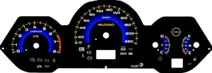 Nissan Murano 2003-2008 Cluster Replacement, MPH and KM/H versions are avaliable - Picture 1 of 5