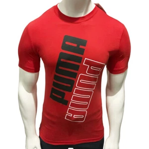 Neu mit Etikett Puma UVP $ 42,99 POWER ROTES KURZÄRMLIGES HERREN-T-SHIRT MIT RUNDHALSAUSSCHNITT GRÖSSE S - Bild 1 von 4