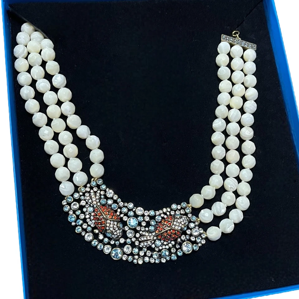 Collar Heidi Daus Carrete McKoi 3D Koi Peces Cristal Estanque Madreperla Cuentas Foto 1 de 4