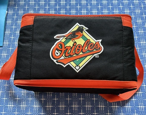Baltimore Orioles MLB Retro Vintage 12 Can Cooler Lunch Bag WBAL 11" X 7" X 8" Cover