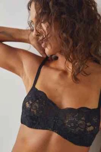 HAH Hooh Up Bra UK 30-40 D/DD Black rrp £75 Adjustable Back  x Free People  - Picture 1 of 3
