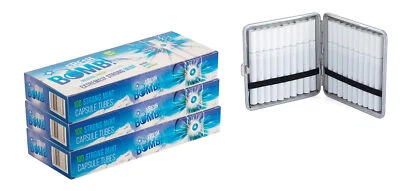 Fresh Bomb 3x 100 Click Hülsen mit Aromakapseln + Etui Arctic