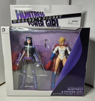 DC Collectibles World's Finest Power Girl & Huntress 2-pack | NIB MOC | New 52 - Image 1 of 4