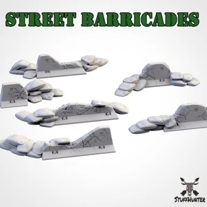 Tabletop Terrain Terrain Streets Barricades Battlefield - Selection unpainted - Picture 1 of 3