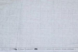 CAP-V-2000 Clear Reflections Cotton Fabric 1 yd x 44" White/Gray AGF Studio - Picture 1 of 3