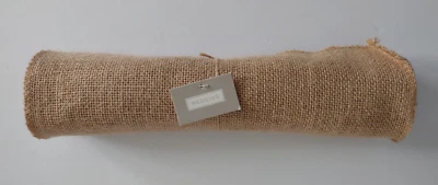 NUEVO CON ETIQUETAS 12 pulgadas x 10 pies enrollado arpillera corredor tela boda fiesta decoración rústica Foto 1 de 4