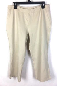 Louis Dell’Olio Petite Ponte Crop Pant Size 14 Beige B26*N - Picture 1 of 3