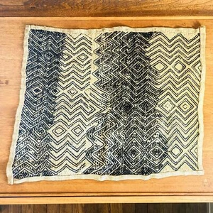 Kuba cloth Kasai velvet raffia palm traditional Congo weaving - Picture 1 of 6