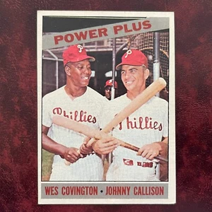 1966 Topps Set JOHNNY CALLISON WES COVINGTON POWER PLUS #52 PHILLIES - EX-MINT - Picture 1 of 2