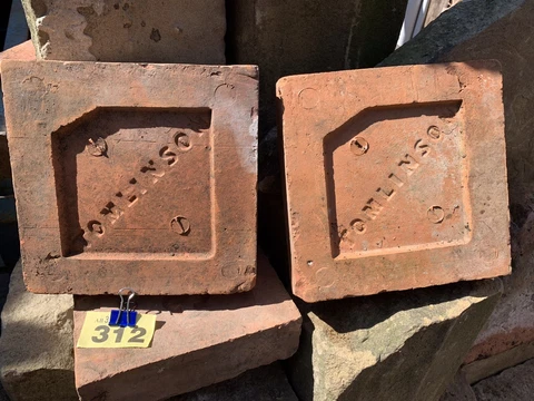 Terracotta Floor Tiles Thick Tomlinson Clay Tiles 7"x7"x4.5cm Salvaged Reclaimed Cover