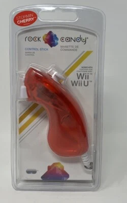 NEW Rock Candy Stormin Cherry Clear Red Wii & Wii U Nunchuck Controller - Image 1 of 2