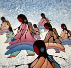 Carte d'art imprimé CECIL YOUNGFOX artiste autochtone métis Canada 1942-1987 vintage