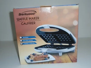 Gofrera de superficie antiadherente Brentwood Gaufrier (blanco) TS-242 - Imagen 1 de 4