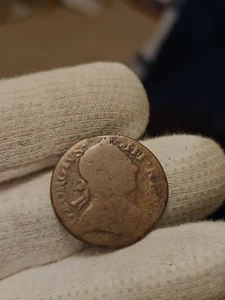 1741 George III Half Penny Mule Rare Non Regal Issue Colonial Coin - Picture 1 of 9