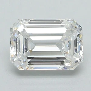2 CT Emerald Cut Lab Grown Diamond for Engagement Ring | IGI Certified - Picture 1 of 2