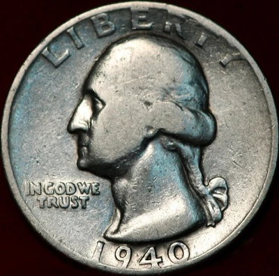 1940-D Denver Mint Silver Washington Quarter - Image 1 of 2