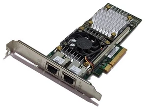 Tarjeta adaptadora de red convergente Dell/Broadcom 57810S de doble puerto 10 Gbps W1GCR - Imagen 1 de 3