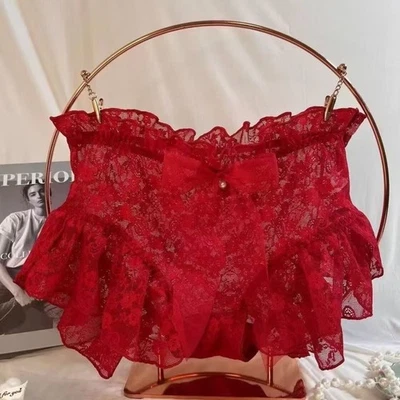 Bragas Lolita Japonesas con Volantes Dulces Calzoncillos Calzoncillos Ropa Interior Foto 1 de 4