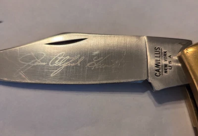 CUCHILLO CAMILLUS JIM CAZADOR DE BAGRES # 11 DE UNA HOJA N.Y. Foto 1 de 4