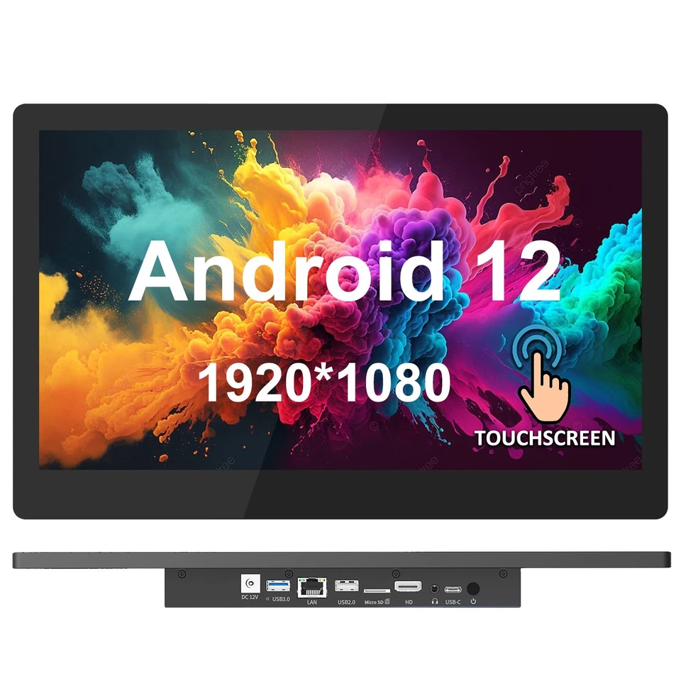 15,6 Zoll All-in-One PC Android 12, 4GB+64GB 1920×1080 IPS Touch Screen Panel-PC - Bild 1 von 4