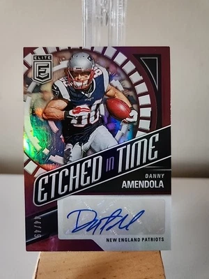 Danny Amendola 2024 Panini Donruss Elite Etched In Time Auto 44/49 - Image 1 of 4