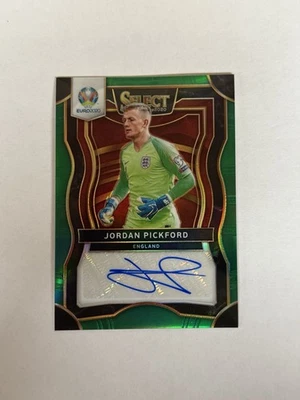 Jordan Pickford auto autographed 2020 Select Green Prizm #SI-JP (11/15) - Image 1 of 2