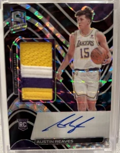 AUSTIN REAVES RPA Rookie Patch Auto 3 Color Patch 2021 Panini Spectra /49 RARE! - Picture 1 of 3