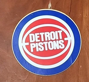 Vintage Detroit Pistons - Die Cut Laminated Vinyl Decal Sticker  - Picture 1 of 2