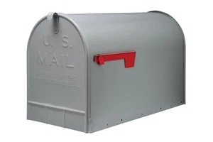 Gibraltar ST2000AM Stanley Post-Mount Mailbox, XL, Gray Steel - Quantity 1 - Picture 1 of 9