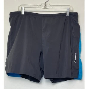 Pantalones Cortos para Correr Brooks Para Hombre Gris Medio Azul Entrenamiento Atlético Ropa Activa Gimnasio - Imagen 1 de 8