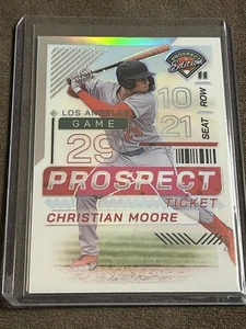 2024 Panini Prospect Edition - Christian Moore #128 Silver Prizm (RC) - Angels - Picture 1 of 6