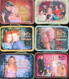 (6) 2002 BUFFY THE VAMPIRE SLAYER MINI LUNCH BOXES FILLED WITH BUFFY BUBBLEGUM - Picture 1 of 2
