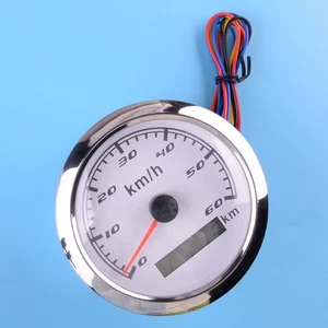 85mm Tacho Gauge Tachometer Kilometerzähler 0-60km/h für Auto Motorrad PKW - Picture 1 of 2