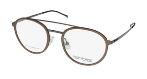 NEW LIGHTEC 30067L EYEWEAR MG06 FULL-RIM ALUMINIUM MENS 48-20-140 FRANCE OVAL - Picture 1 of 8