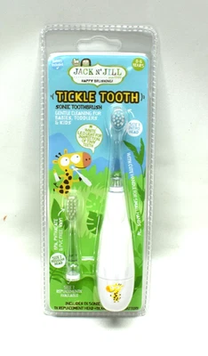 Escova de dentes elétrica Jack N' Jill infantil cócegas crianças cabeças extras de substituição - Imagem 1 de 3