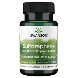 Swanson Sulforaphane Supplement - Broccoli Sprout Extract 400 mcg Veg Caps 60ct - Picture 1 of 6