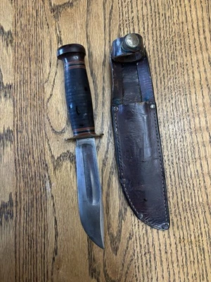 Cuchillo ideal vintage original de mármol con funda Gladstone MI bonito 🇺🇸   Foto 1 de 4