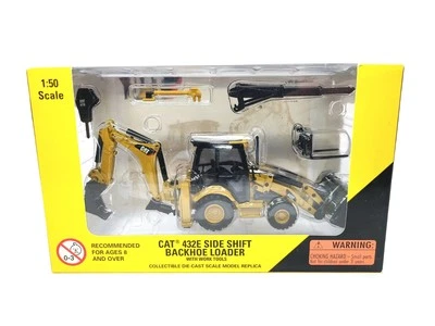 Caterpillar Cat 432E Side Shift Backhoe Loader - Norscot 1:50 Scale #55149 New - Image 1 of 2