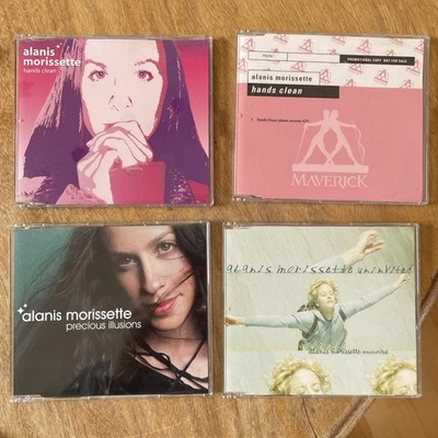 4 Stück Promo CD Alanis Morissette Hands clean Uninvited precious illusions Maxi - Bild 1 von 4